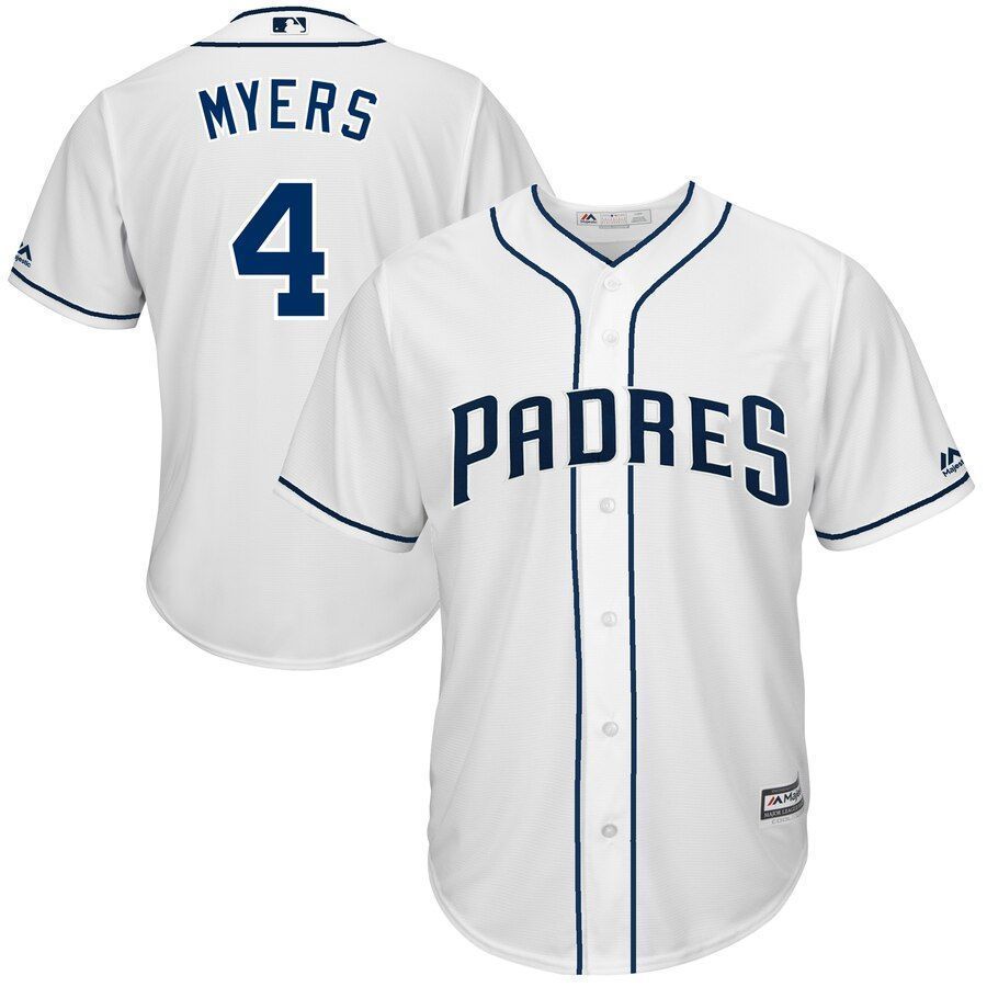 Wil Myers San Diego Padres Majestic Cool Base Player Jersey Jersey White 2021