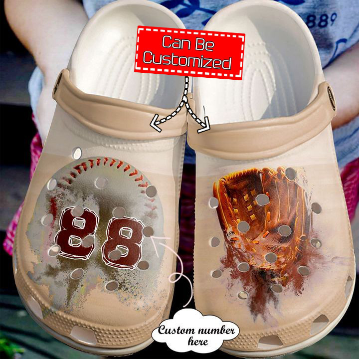 Baseball – Baseball Personalized Vintage Clog Shoes For Men And Women