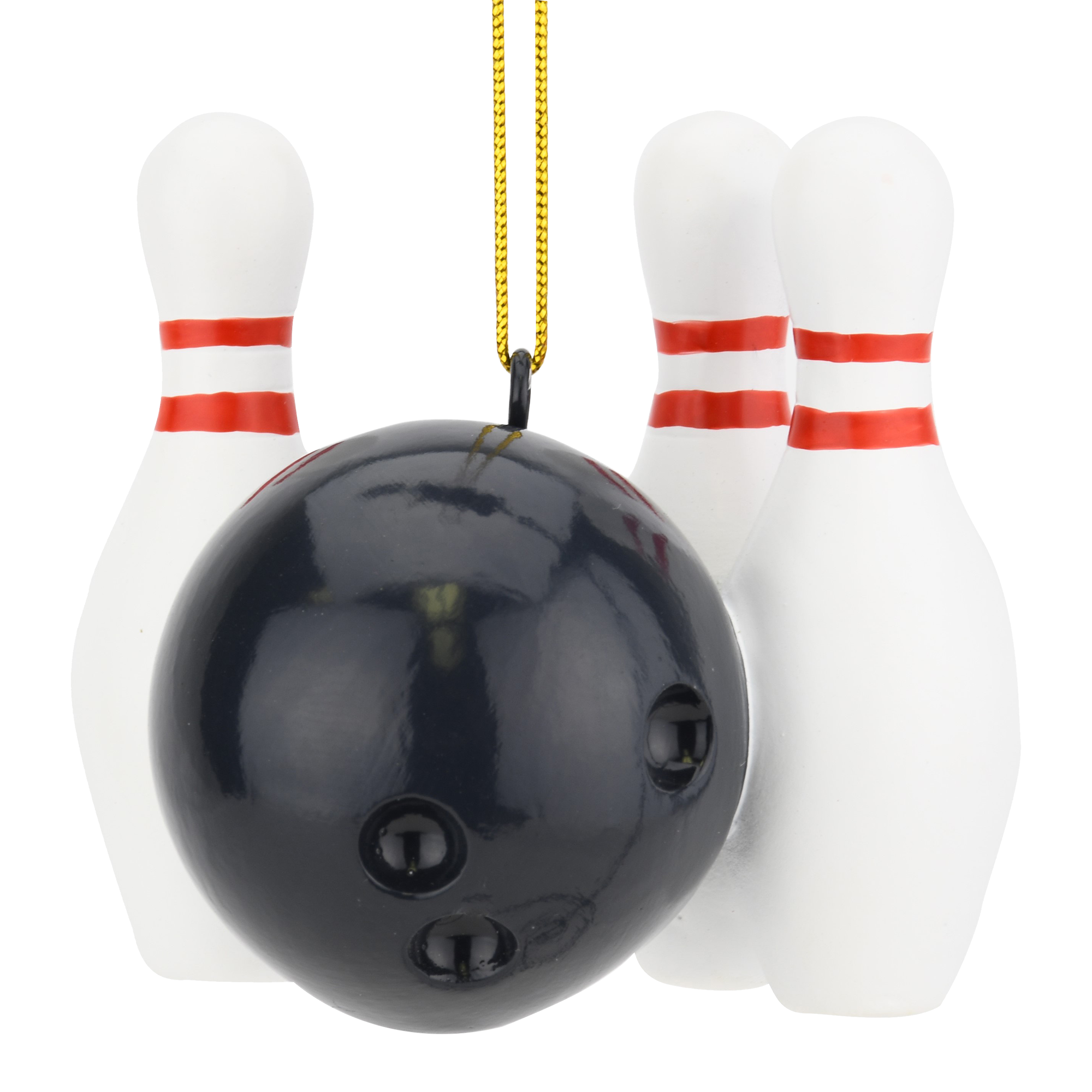 Bowling Ball And Pins Christmas Ornaments