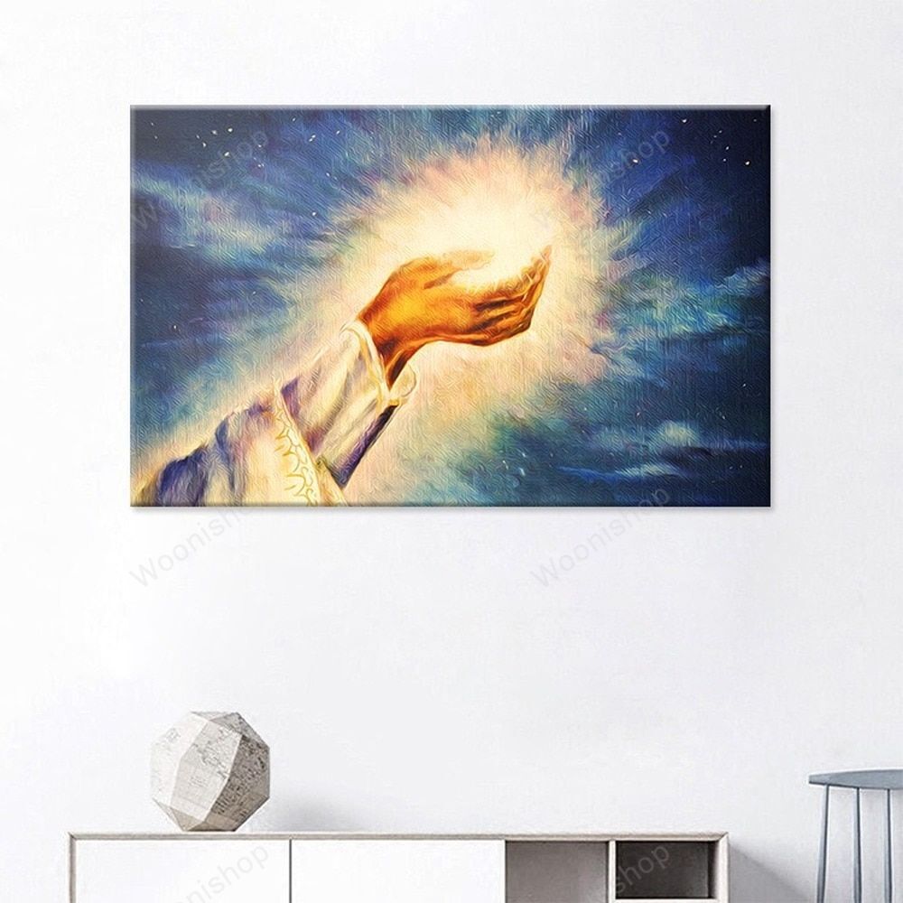 Jesus Holy Light Oil Painting God’S Light Posters Christian Redemption Light Christ Church Wal Art Canvas Paintings Pictures