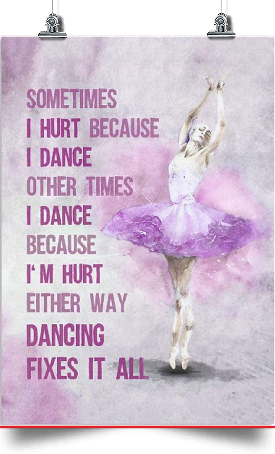 Ballet Vertical Poster-Dancing Fixed It All- Home Decoration Poster, Wall Poster, Home And Room Decoration, Gifts For Friends And Relatives, Souvenirs.