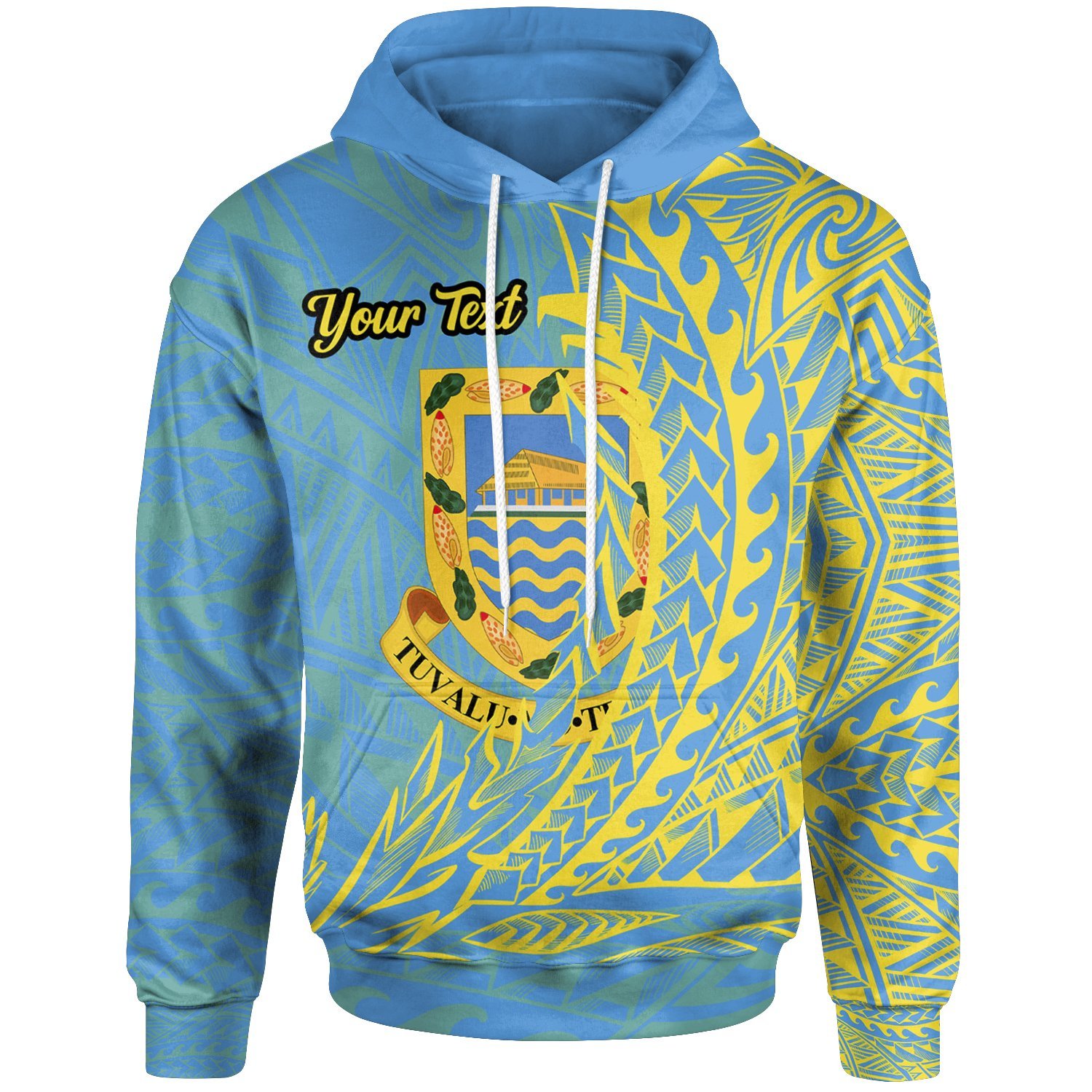 Tuvalu Hoodie – Custom Wings Style – Pacific Print Hoodie