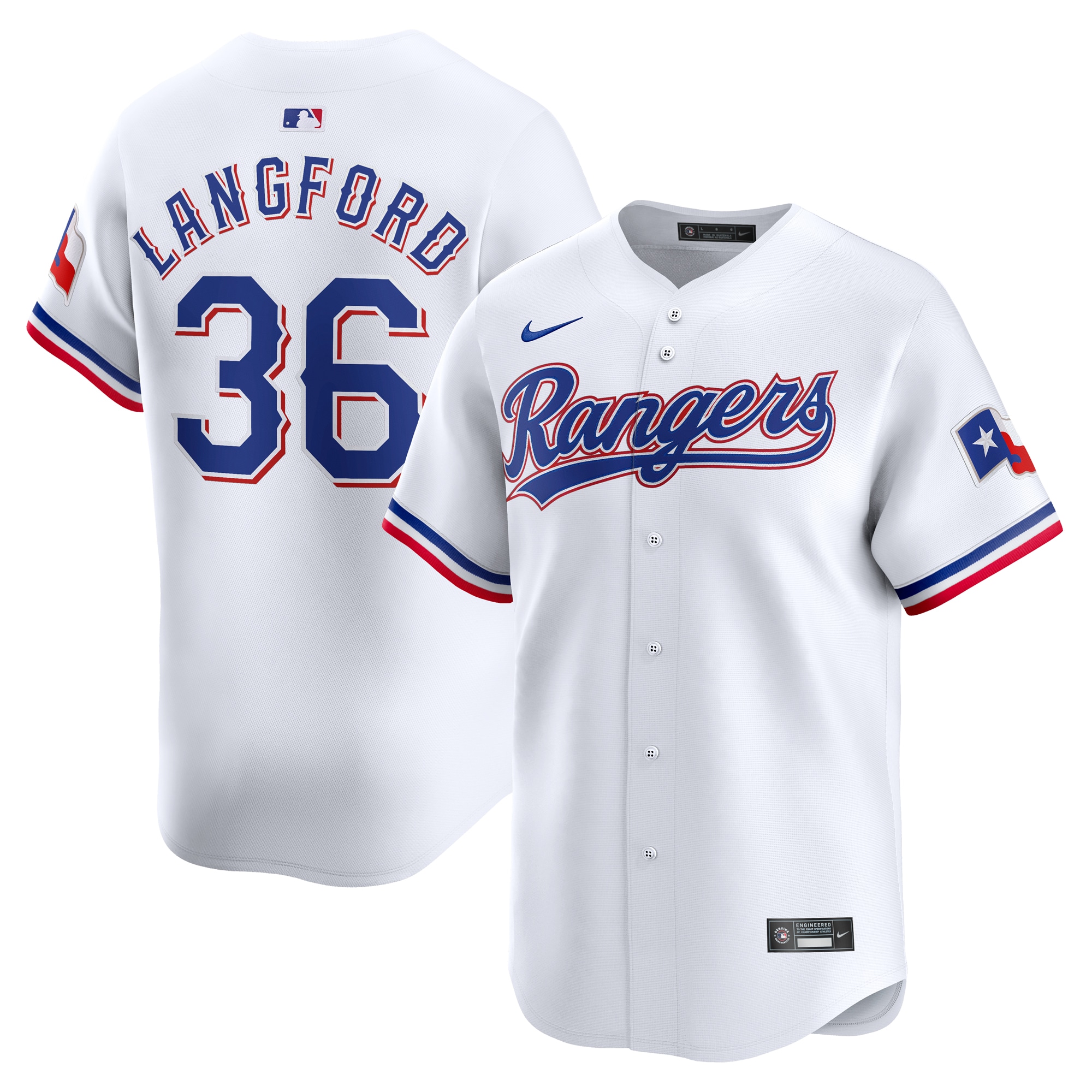 Wyatt Langford Texas Rangers Home Limited Player Jersey – White