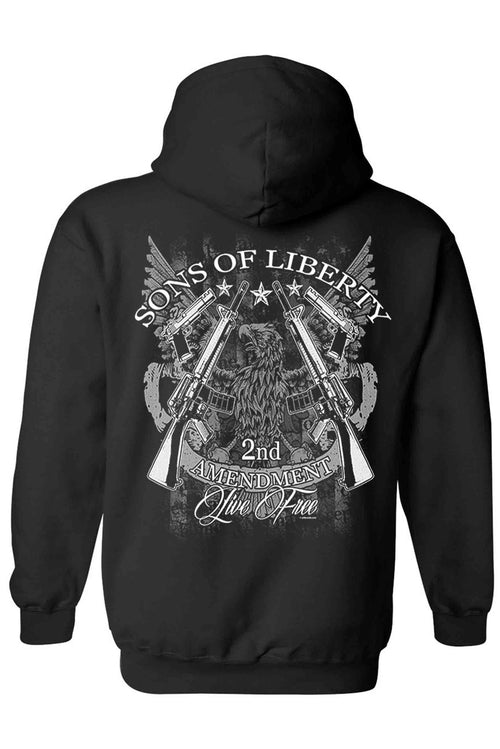 Unisex Zip Up Hoodie Sons of Liberty 2nd Amendment