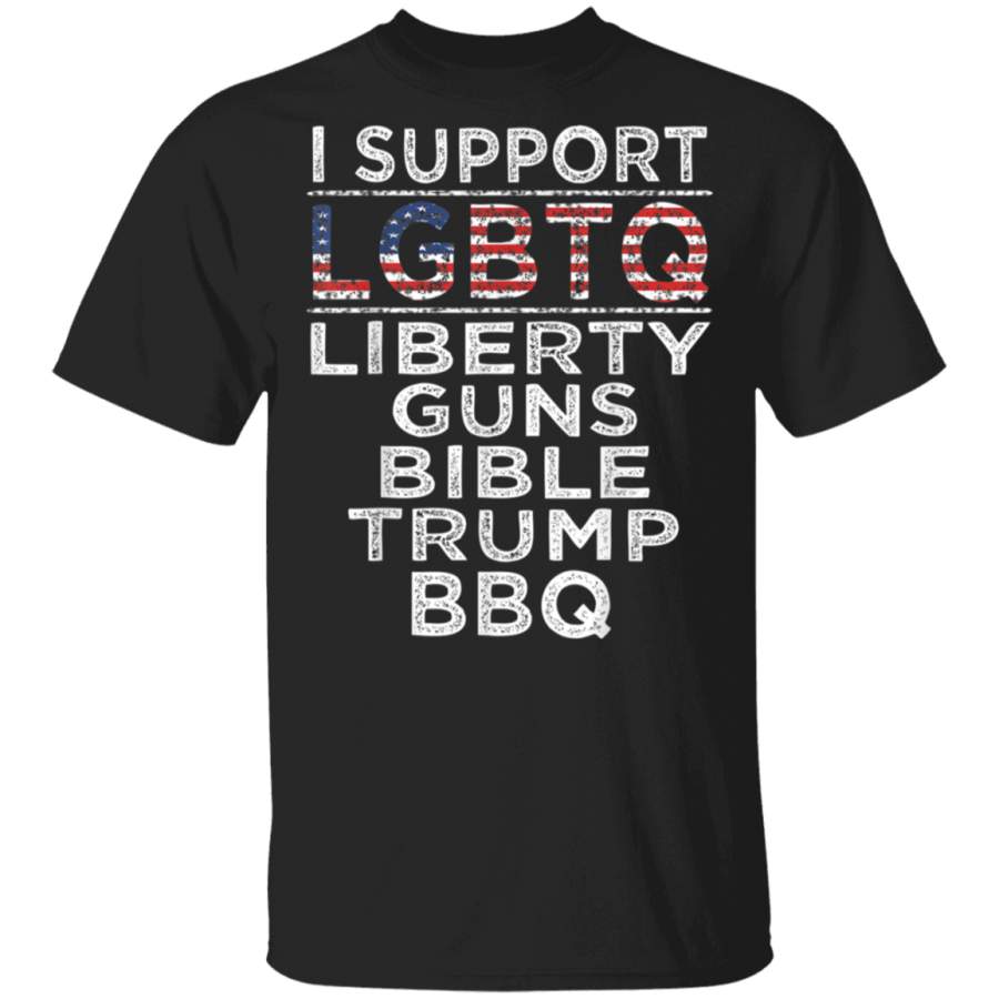 LGBTQ BBQ Shirt Belles Smokin BBQ T shirt America Flag