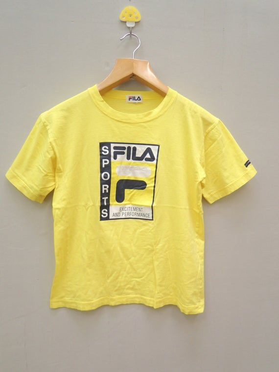 Vintage Fila Sports Big Logo Shirtsport Wear Size 150 Shirt