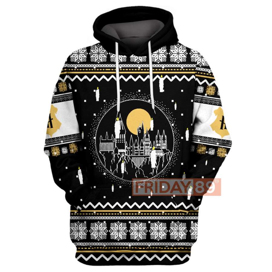 HP HW Castle Candles Christmas Hoodie