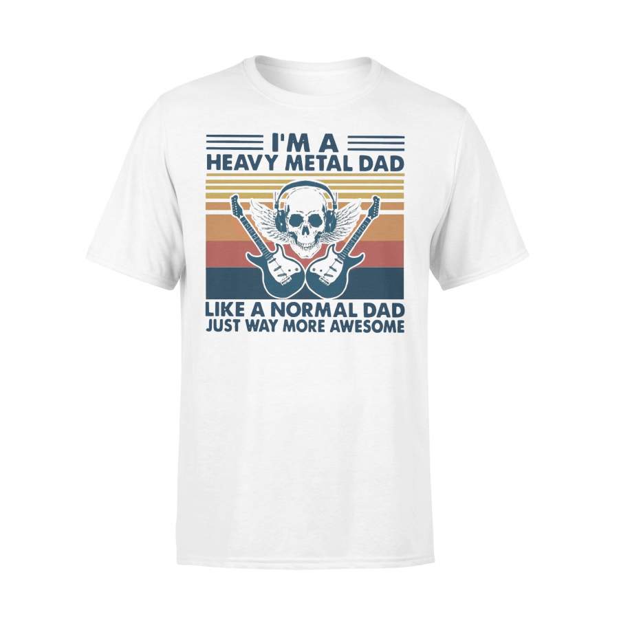 Guitarist I’m A Heavy Metal Dad Like A Normal Dad Vintage T-shirt