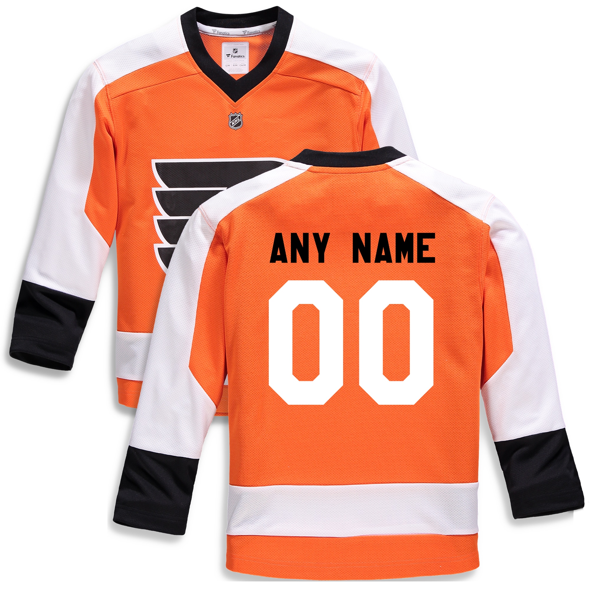 Philadelphia Flyers Branded Youth Home Replica Custom Jersey – Orange