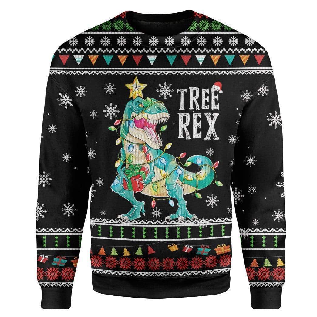 Tree Rex Christmas Ugly Sweater | Unisex | Full Size | Adult | Colorful | US1830