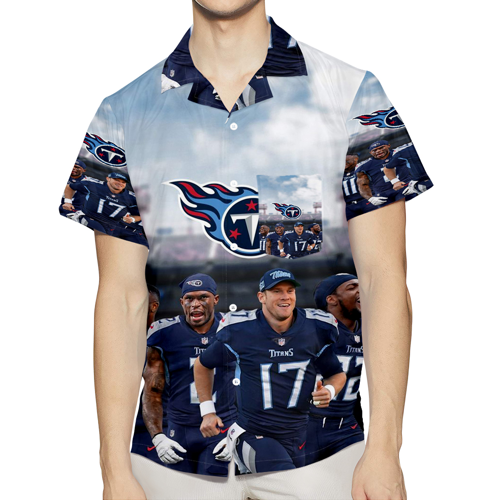 Tennessee Titans Players1 3D All Over Print Summer Beach Hawaiian Shirt With Pocket