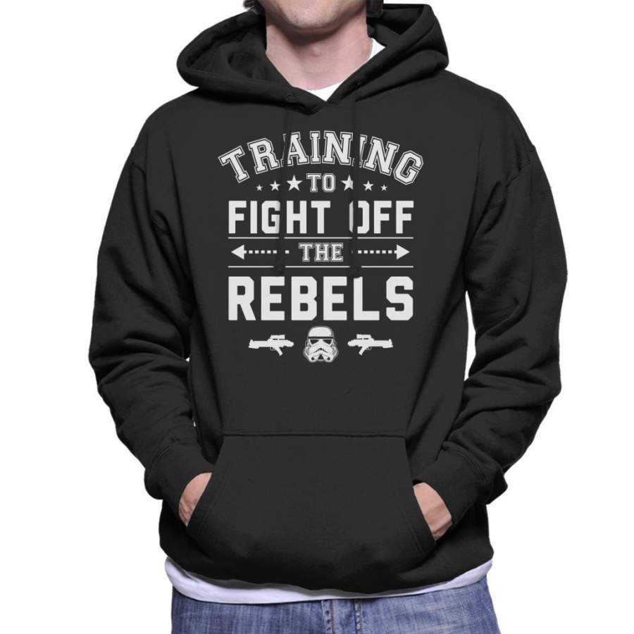 Original Stormtrooper Training To Fight Off Rebels Men’s Hooded Sweatshirt