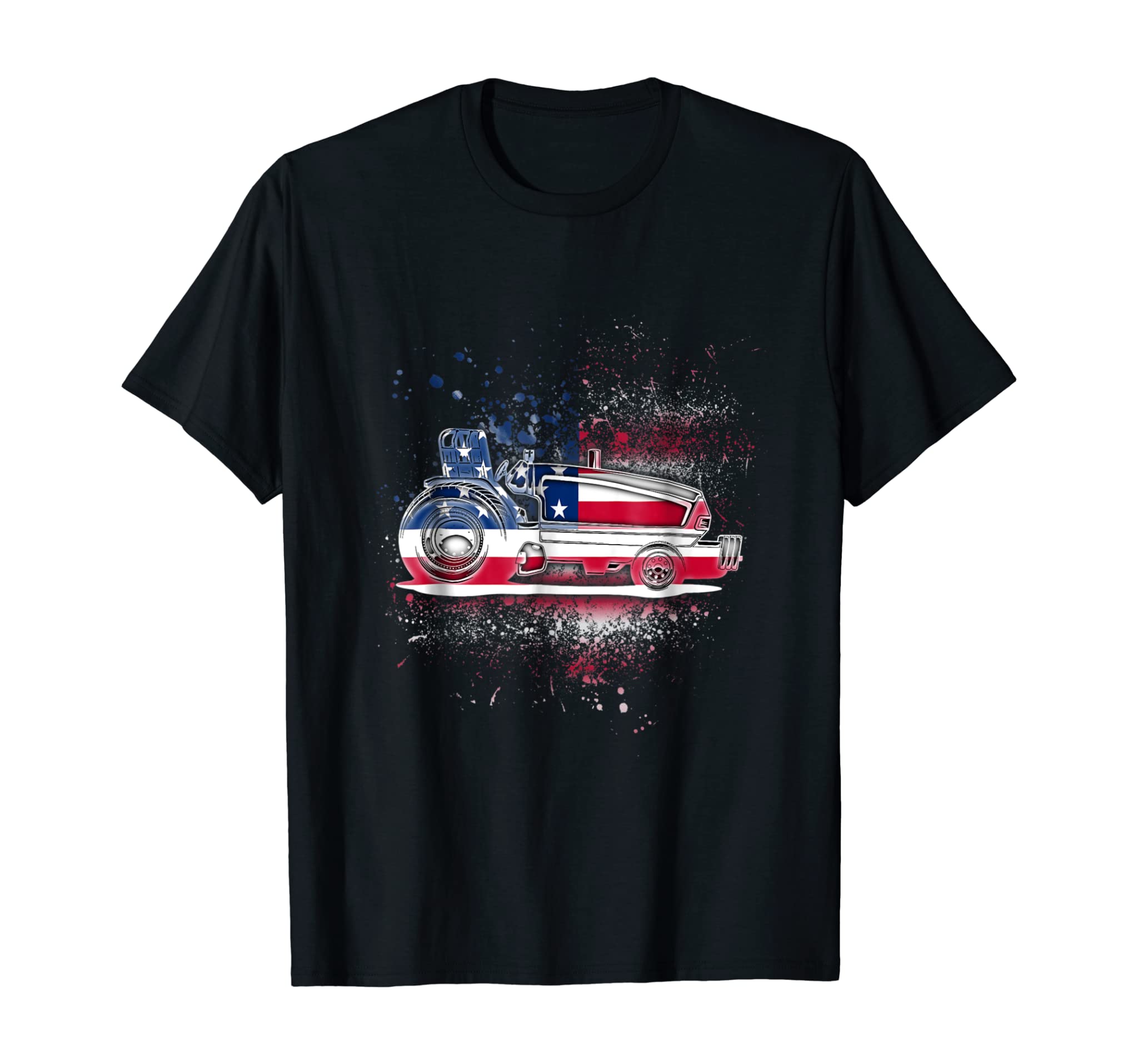 Tractor Pulling Independence day Shirt Patriotic US Flag