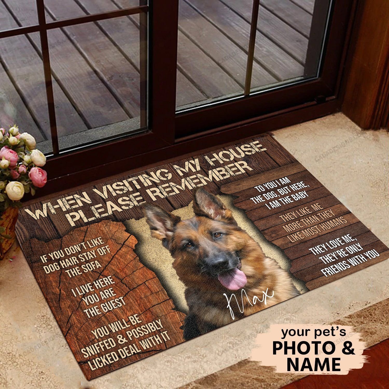 When Visiting My House All Over Printing Doormat – Welcome Mat – Home Decor