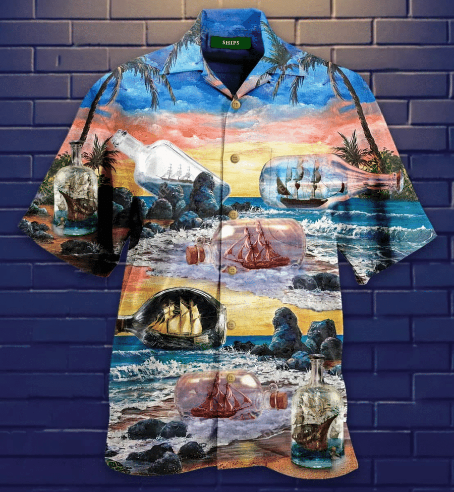 Shop Hawaii Aloha Shirts Ship In Bottle Ha69042