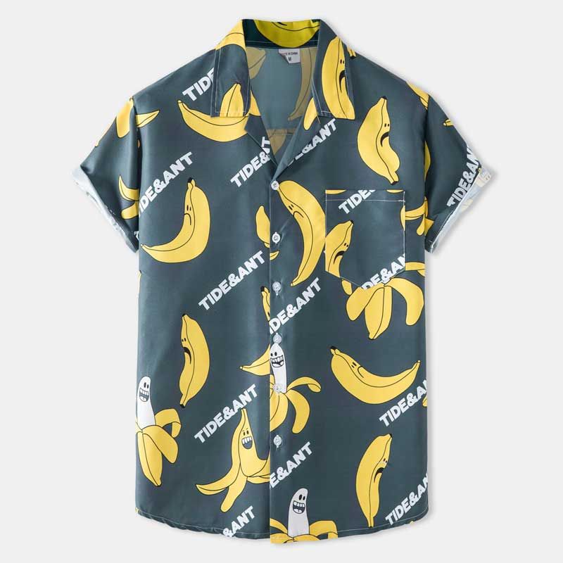 Funny Banana Gray Awesome Design Unisex Hawaii Shirt For Men And Women Ha14563