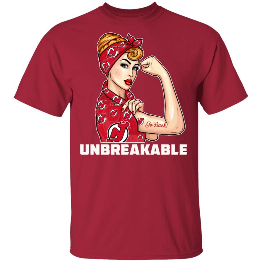 Beautiful Girl Unbreakable Go New Jersey Devils T Shirt