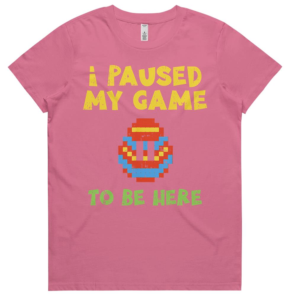 Bunny T-shirts For Girls Video Gamer Easter Egg Vintage Womens Tshirts