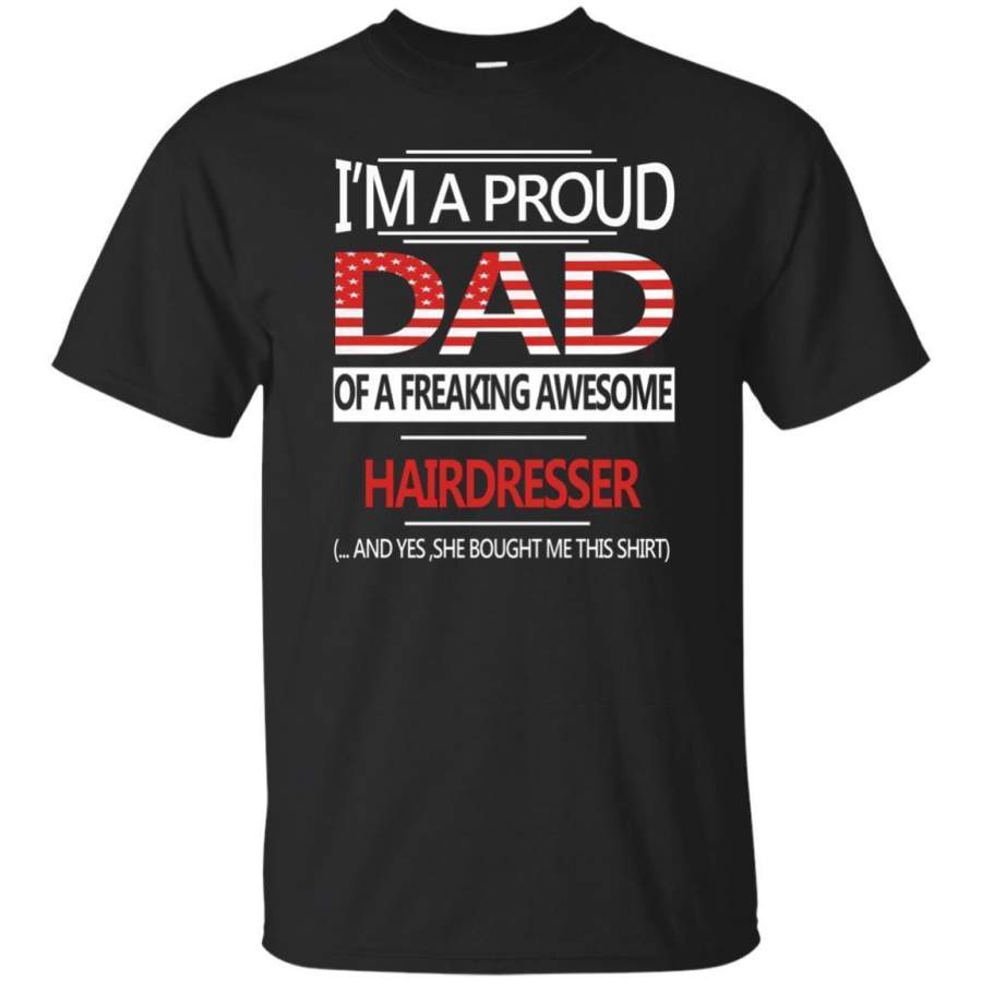 AGR Mens Proud Dad Hairdresser Tshirt