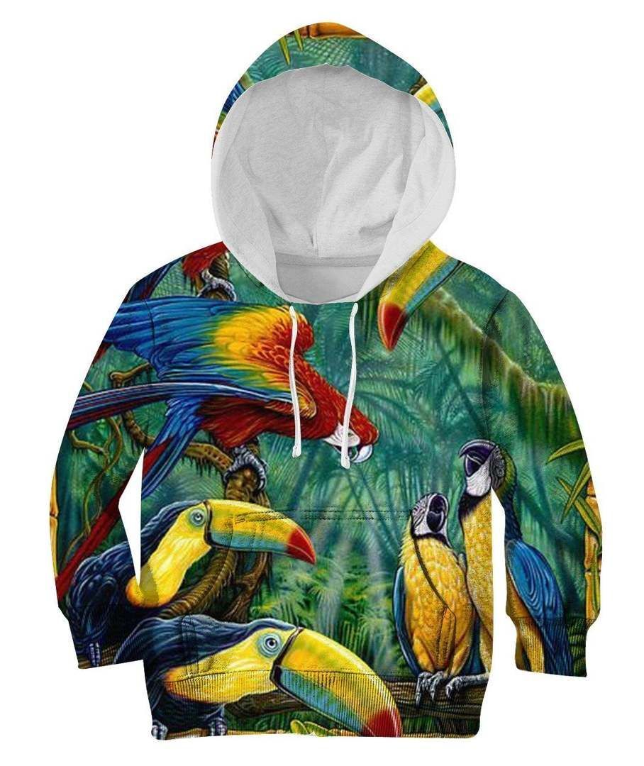 Parrots 3D Tee, Hoodie, Zip up, Sweatshirt #20