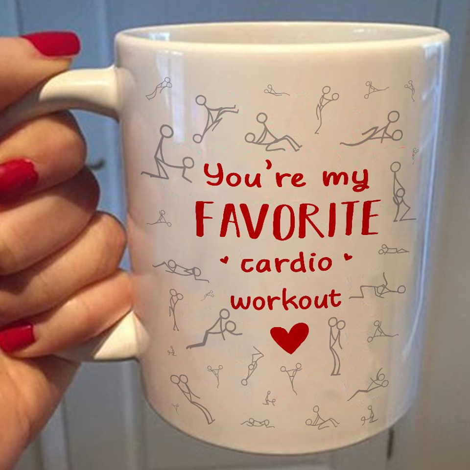 You’Re My Favorite Cardio Workout Valentine Gift Mug For Her Him