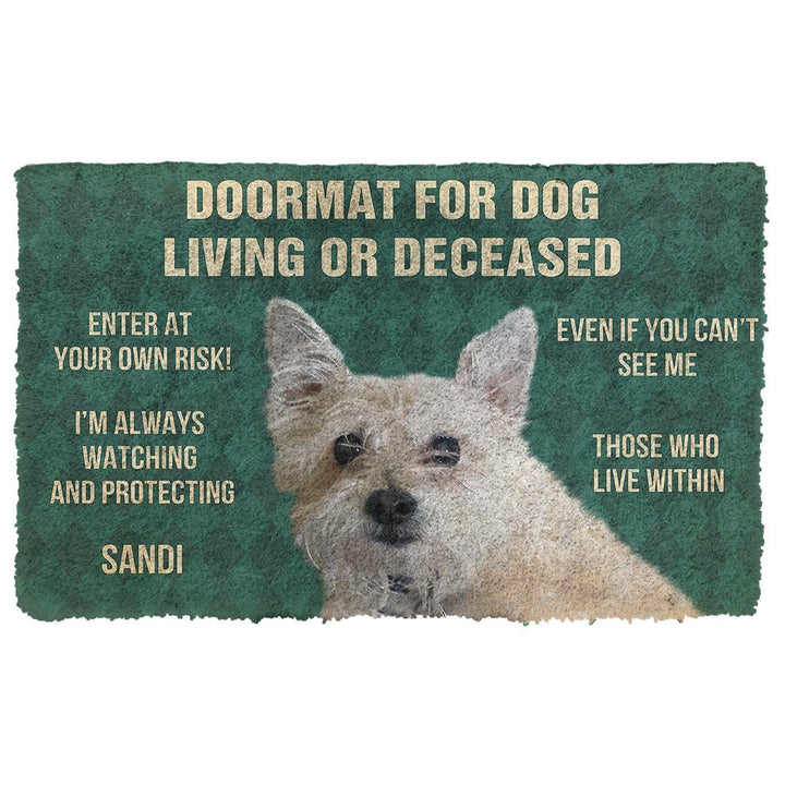 Waybackapparel Please Remember Dogs House Rules Custom 3D Doormat