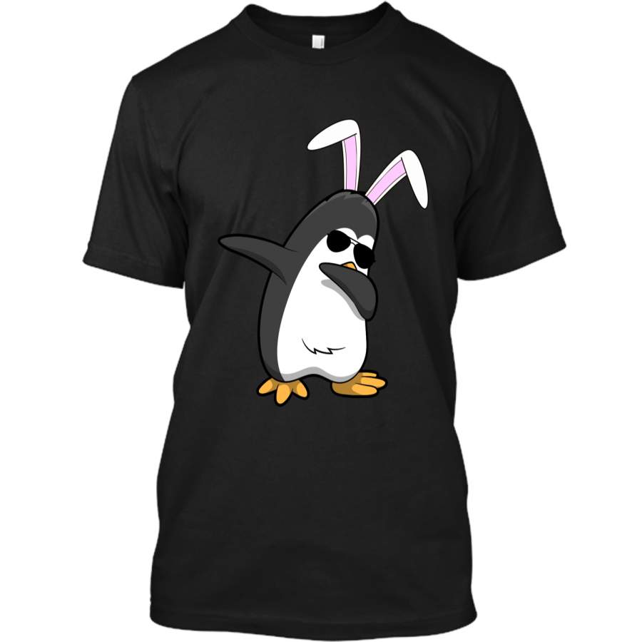 Dabbing Easter Bunny Shirt Penguin Dab Boys Girls Kids Gift Custom Ultra Cotton