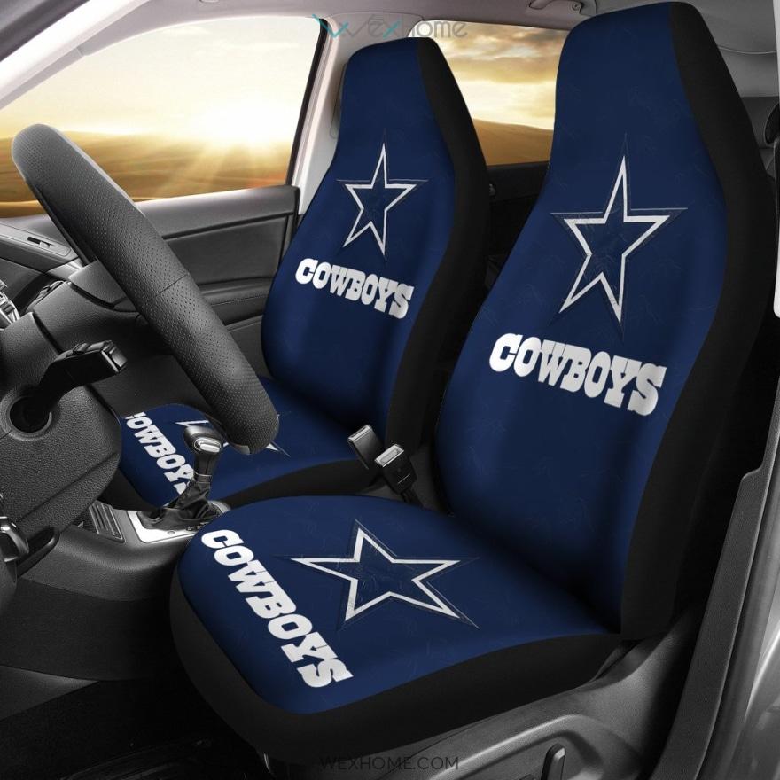 Dallas Cowboys Logo Blue Car Seat Covers Amazing Gift Accessories Car 2021