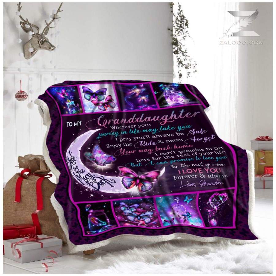 Zalooo – Blanket – Butterfly – To my granddaughter – I pray you will