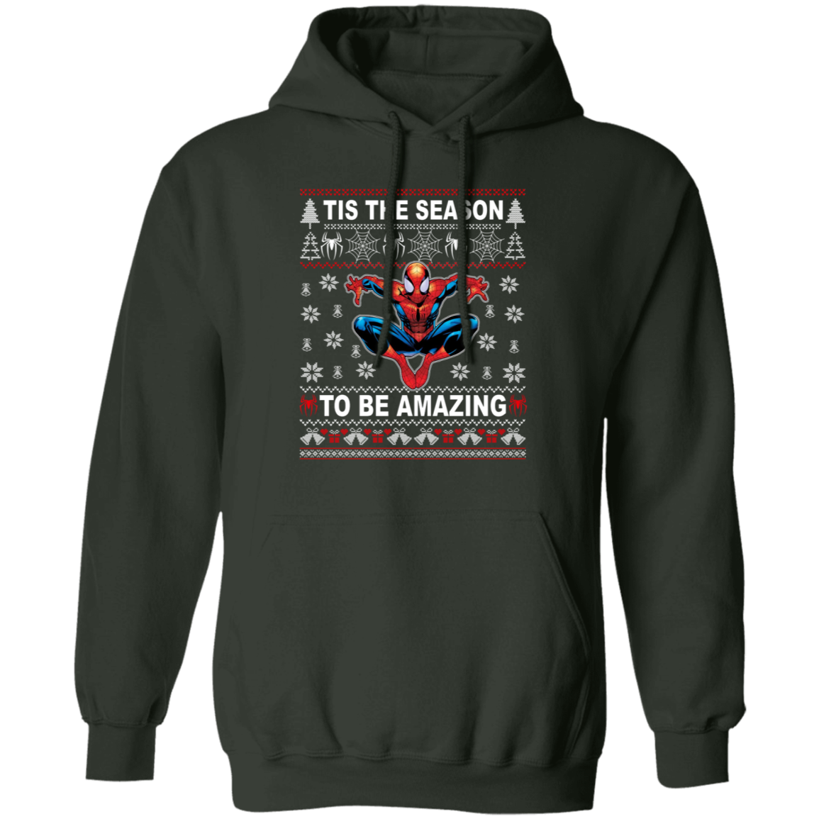 191111306 Tis The Season To Be Amazing Ugly Christmas Sweater T Shirt Spiderman T-Shirt Christmas Xmas Gifts