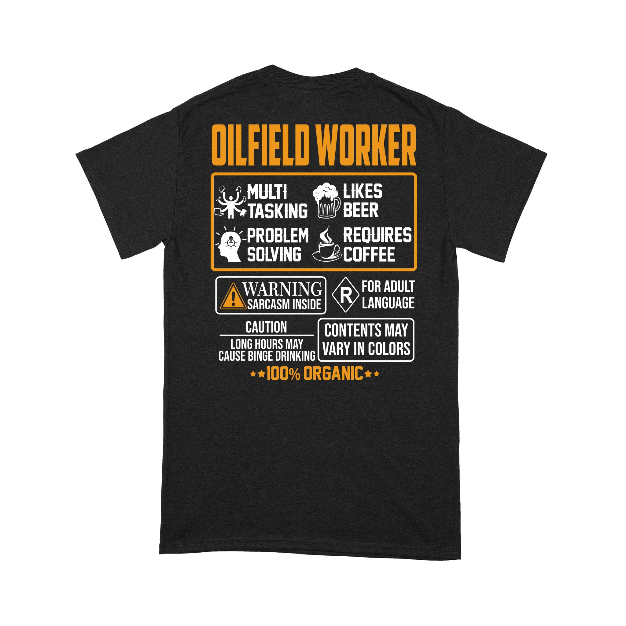 Oilfield Worker Multi Tasking Likes Beer Problem Solving – Standard T-shirt