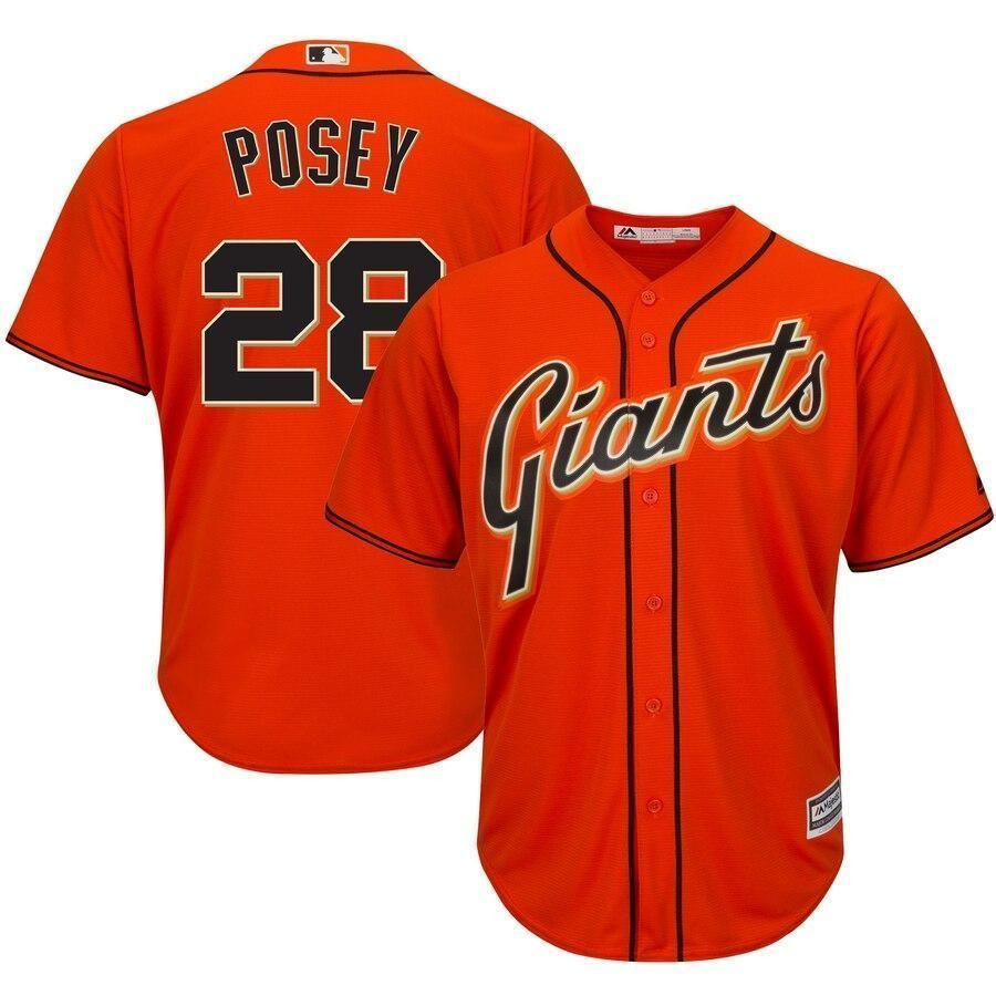 Buster Posey San Francisco Giants Cool Base Player Jersey – Orange