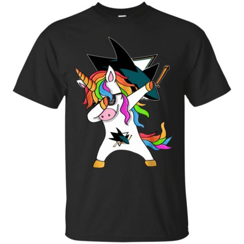 Dabbing Hip Hop Unicorn Dab San Jose Sharks Shirt Cotton T Shirt