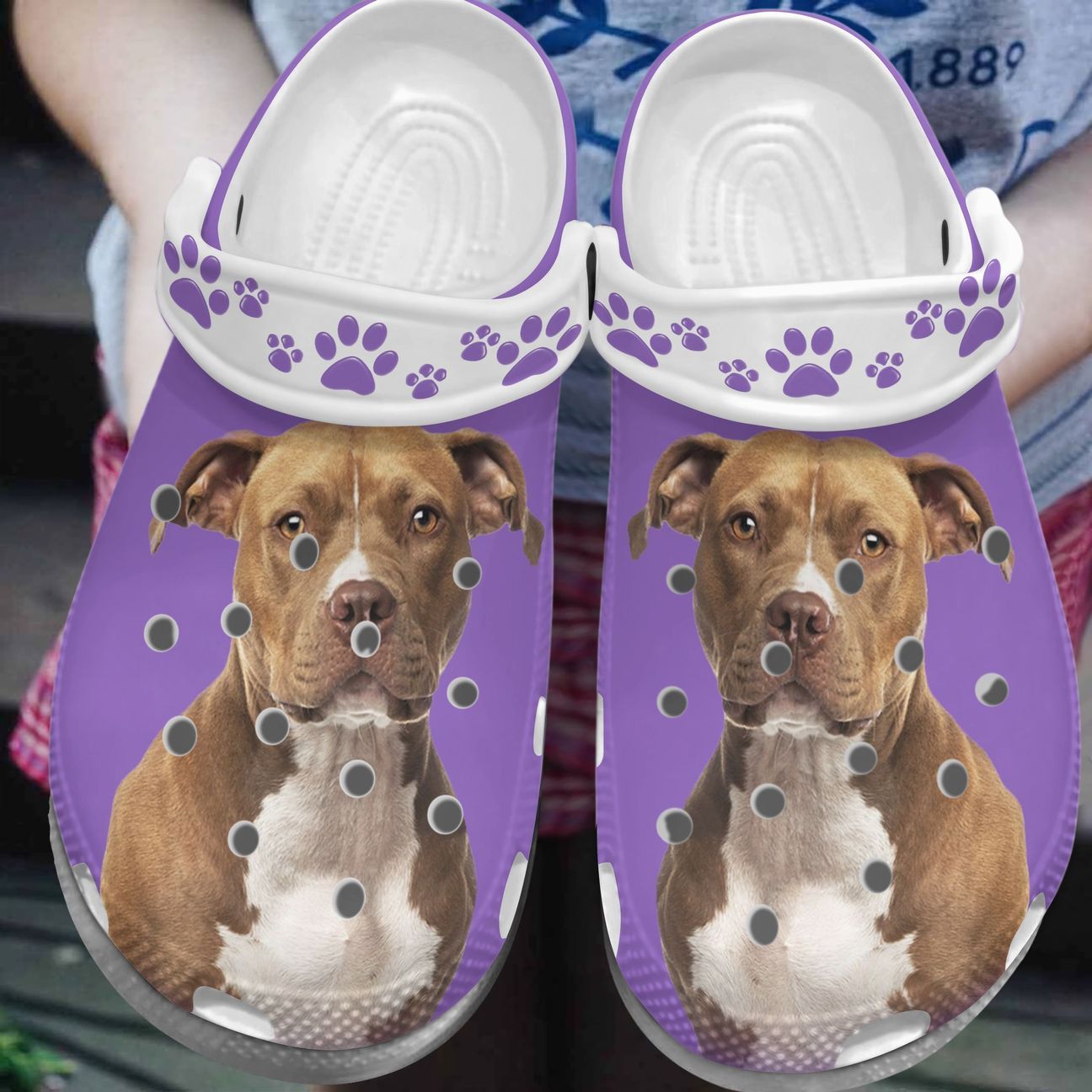 Pitbull Personalized Clog, Custom Name, Text, Color, Number Fashion Style For Women, Men, Kid, Print 3D Pitbull Lovers