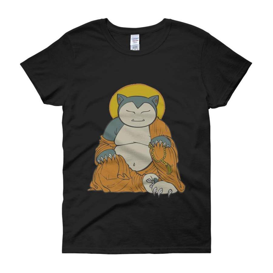 Pokemon Funny Budha Snorlax Women’S T-Shirt