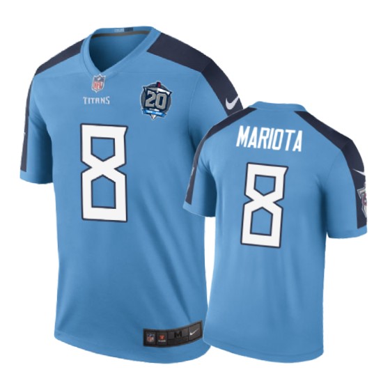 Tennessee Titans #8 Marcus Mariota Nike Color Rush Light Blue Jersey