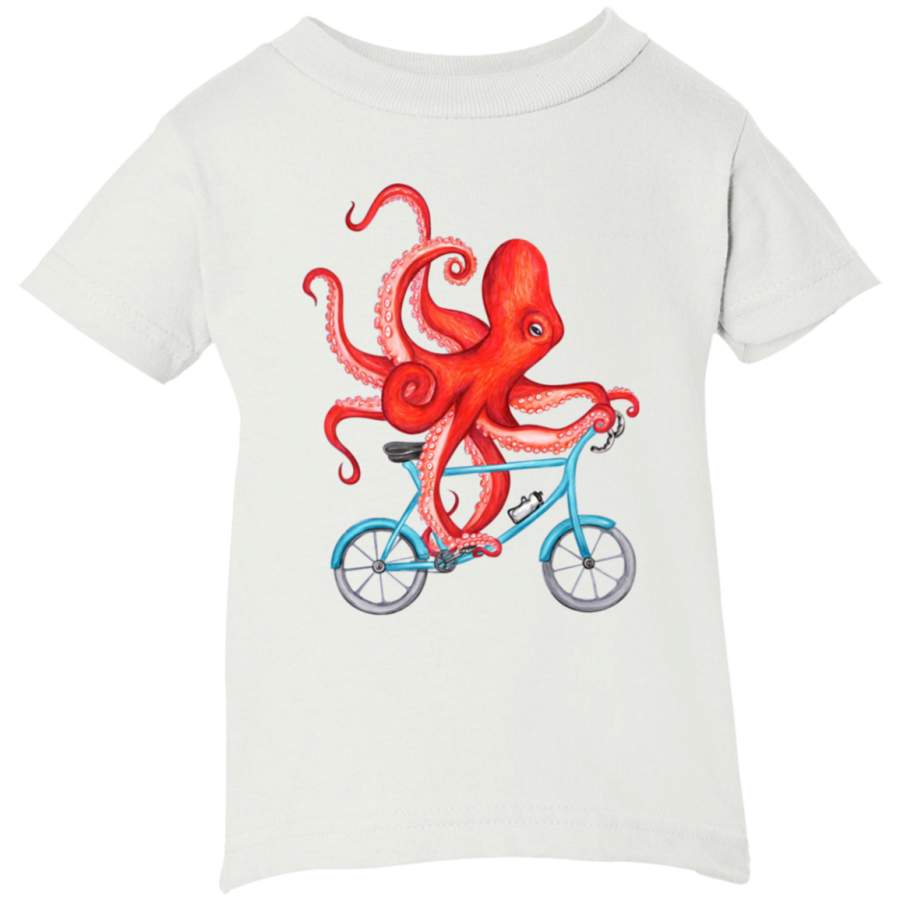 AGR Cycling octopus Infant Short Sleeve T-Shirt