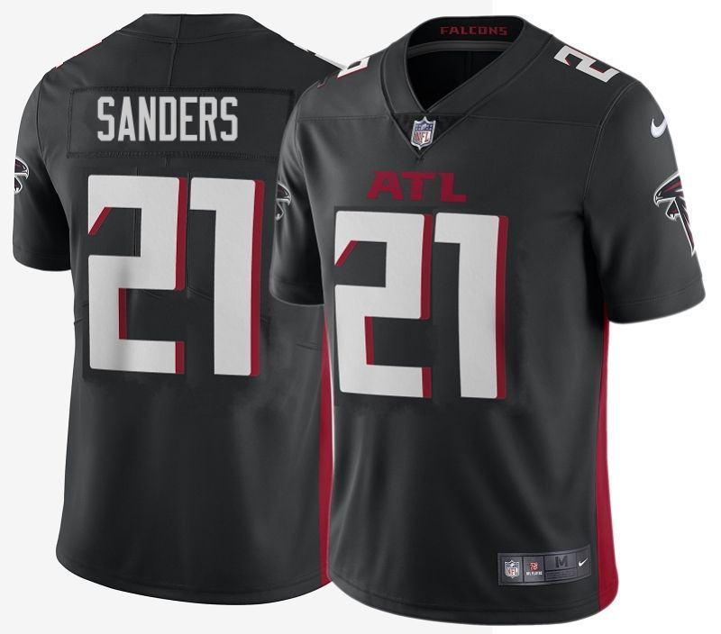 Atlanta Falcons Deion Sanders #21 NFL 2020 Black Jersey