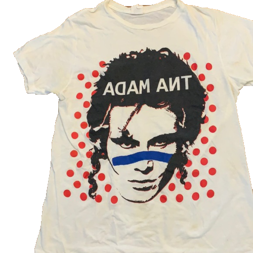 Singer Adam Ant Vtg Short White T-Shirt