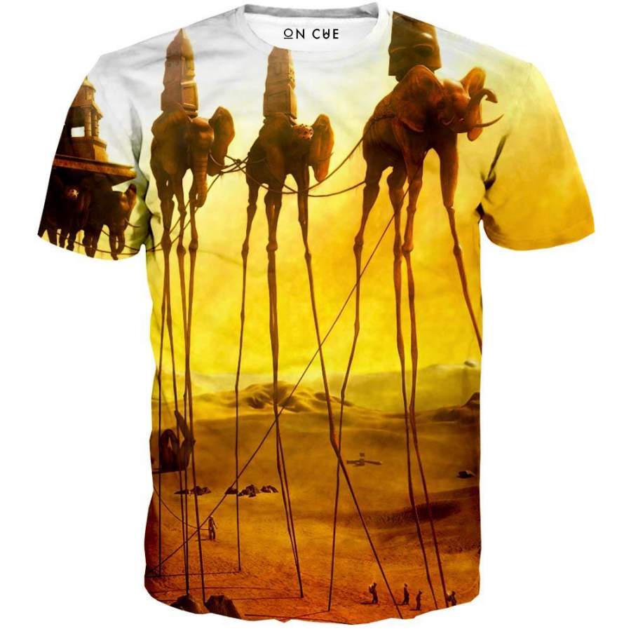 Vintage Elephant Men/Women 3D All-Over Print Tshirt