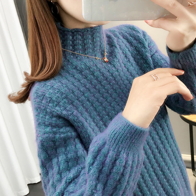 2022 Autumn Winter Thick Sweater Women Knitted Ribbed Pullover Sweater Long Sleeve Turtleneck Slim Jumper Soft Warm Jersey woman alx