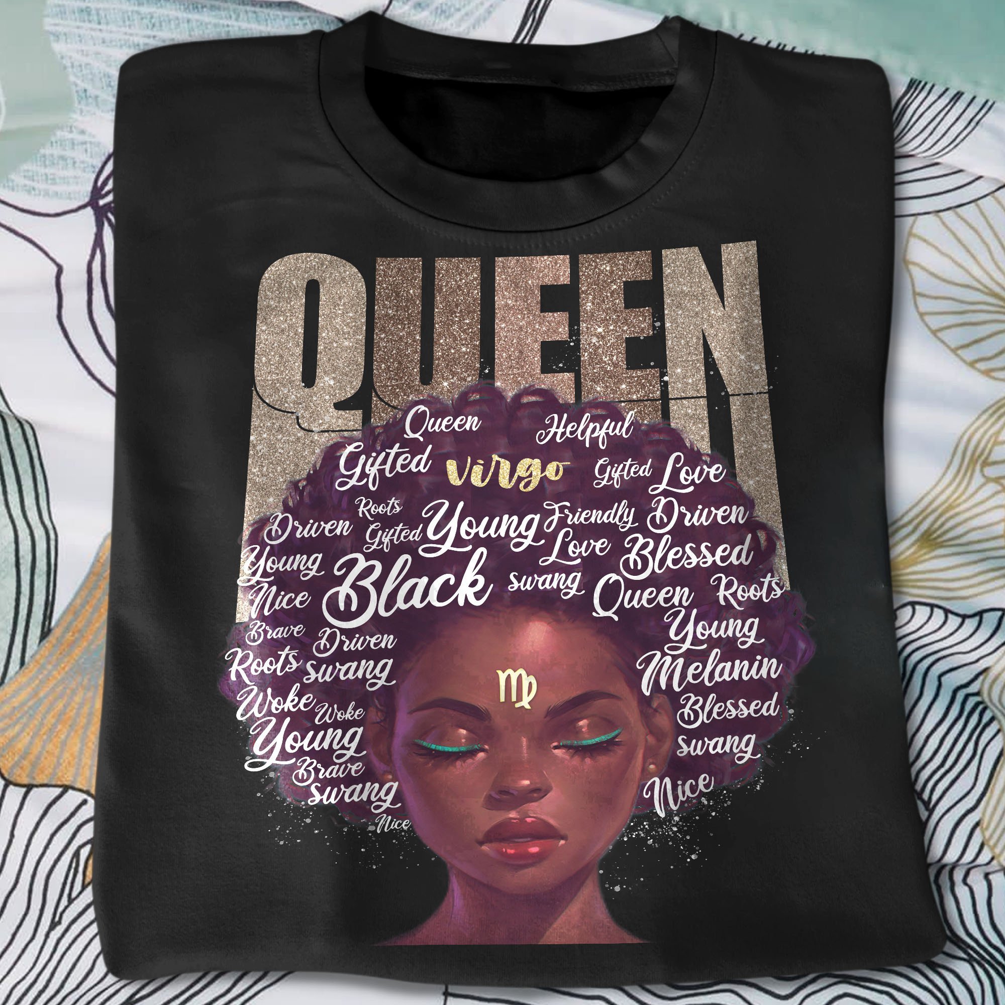 Personalized Zodiac Black Queen Unisex T-Shirt Hoodie Sweatshirt Plus Size S-5Xl