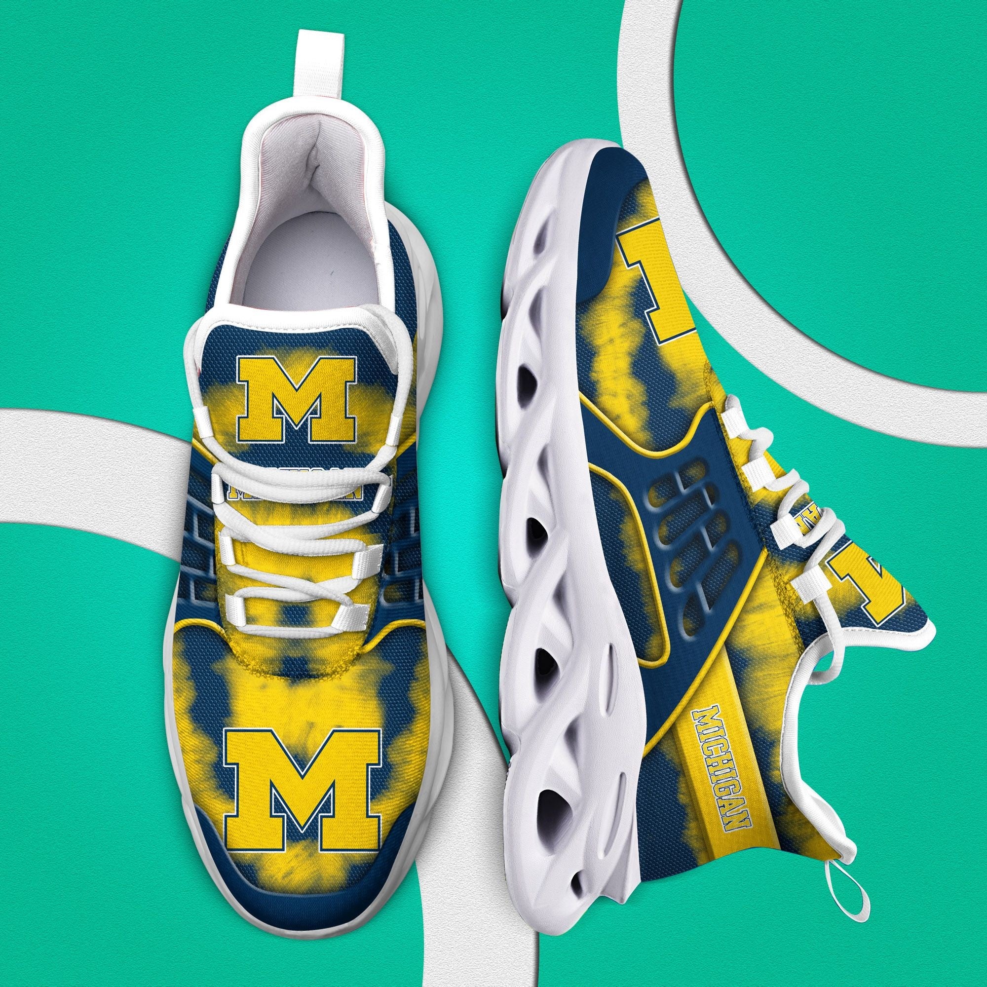 Michigan Wolverines Casual Air Max Running Shoes - PoshmarkStore