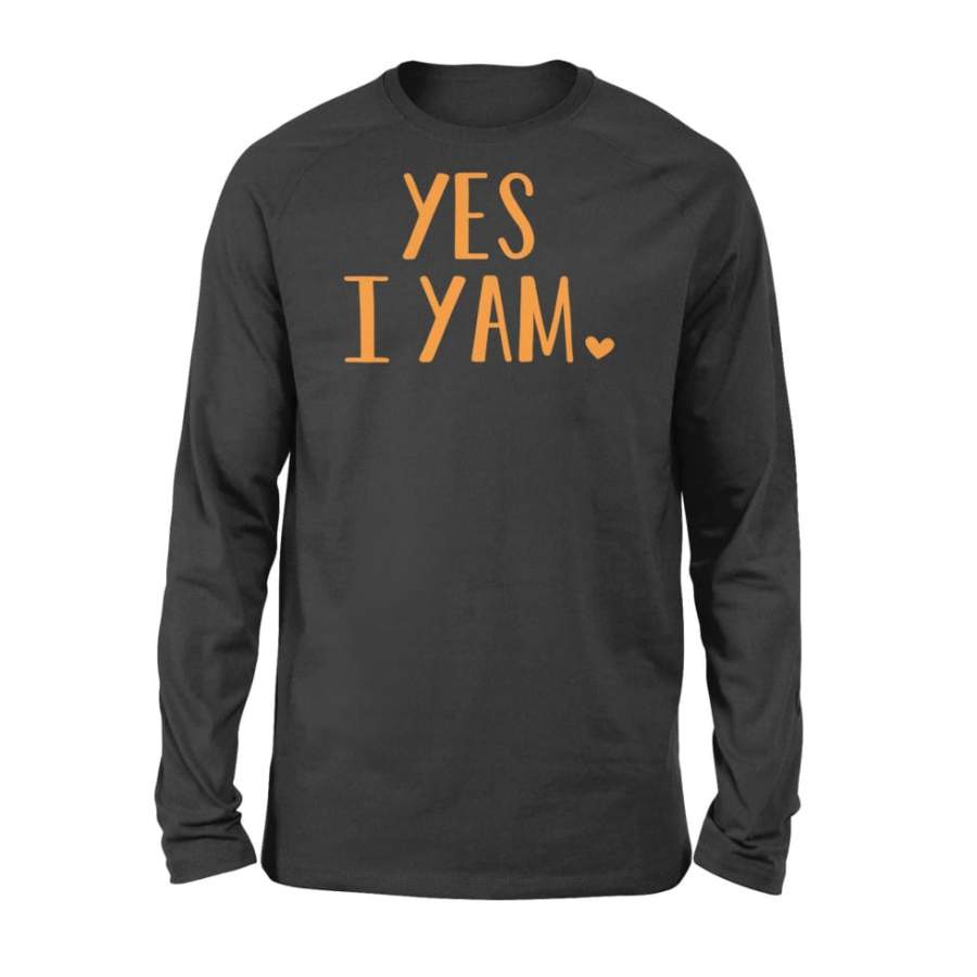 Yes I Yam Funny Thanksgiving Halloween Matching Couple Gift – Standard Long Sleeve