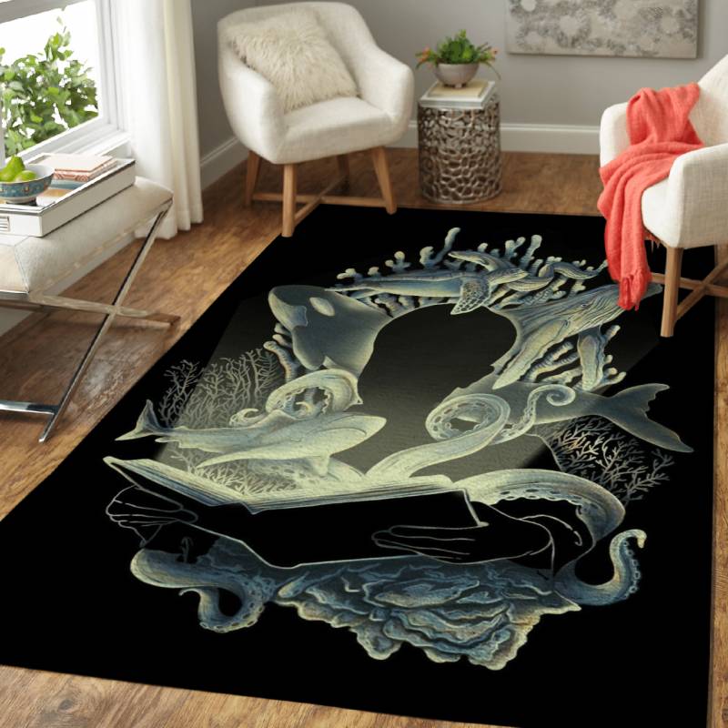 Underwater Stories – Animals Area Rug Carpet