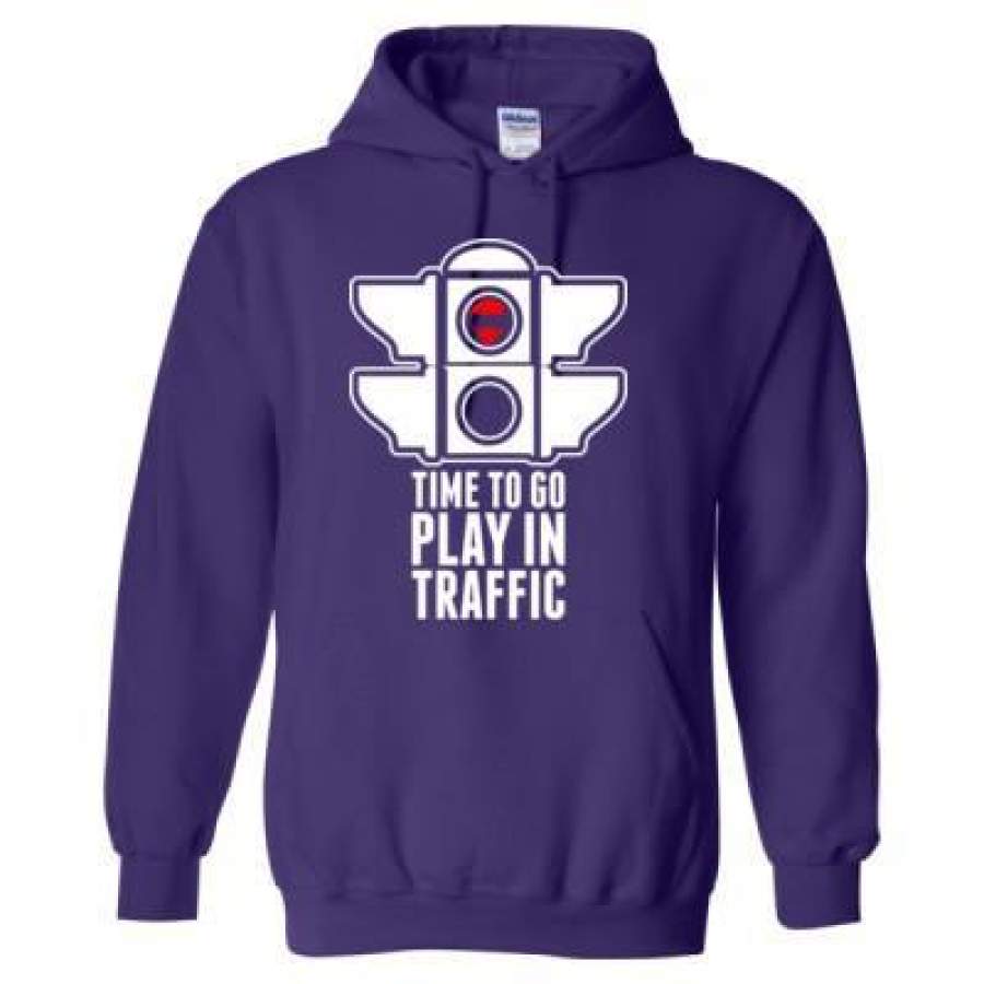 AGR Time To Go Play In Traffic – Heavy Blend™ Hooded Sweatshirt