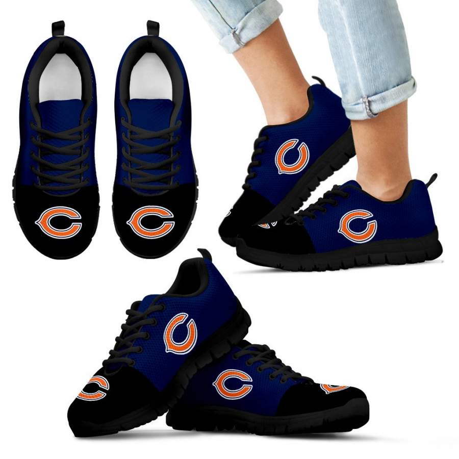 Two Colors Aparted Chicago Bears Sneakers