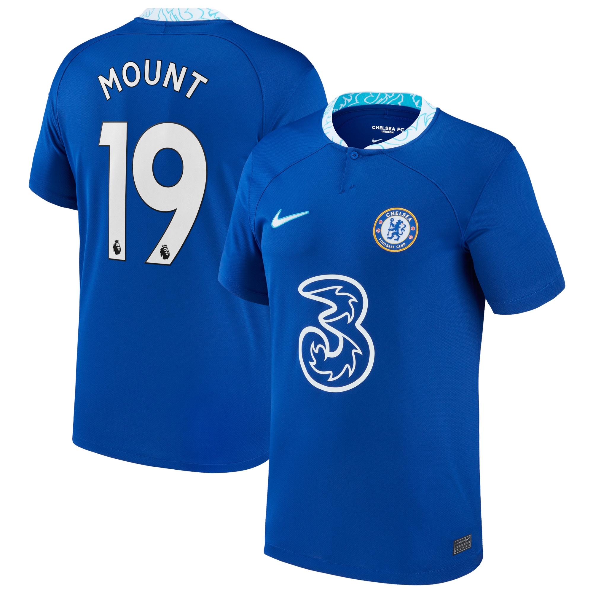 Mason Mount Chelsea Youth 2022/23 Home Replica Jersey – Blue