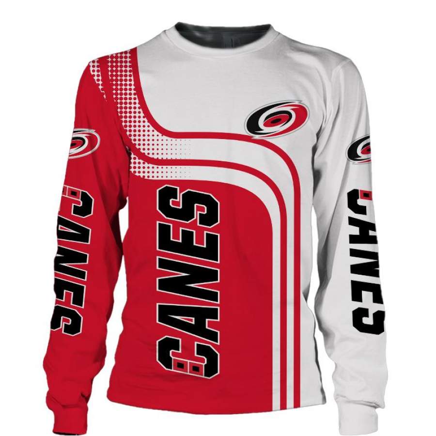 Carolina Hurricanes Sweatshirt 3D Long Sleeve Crew Neck