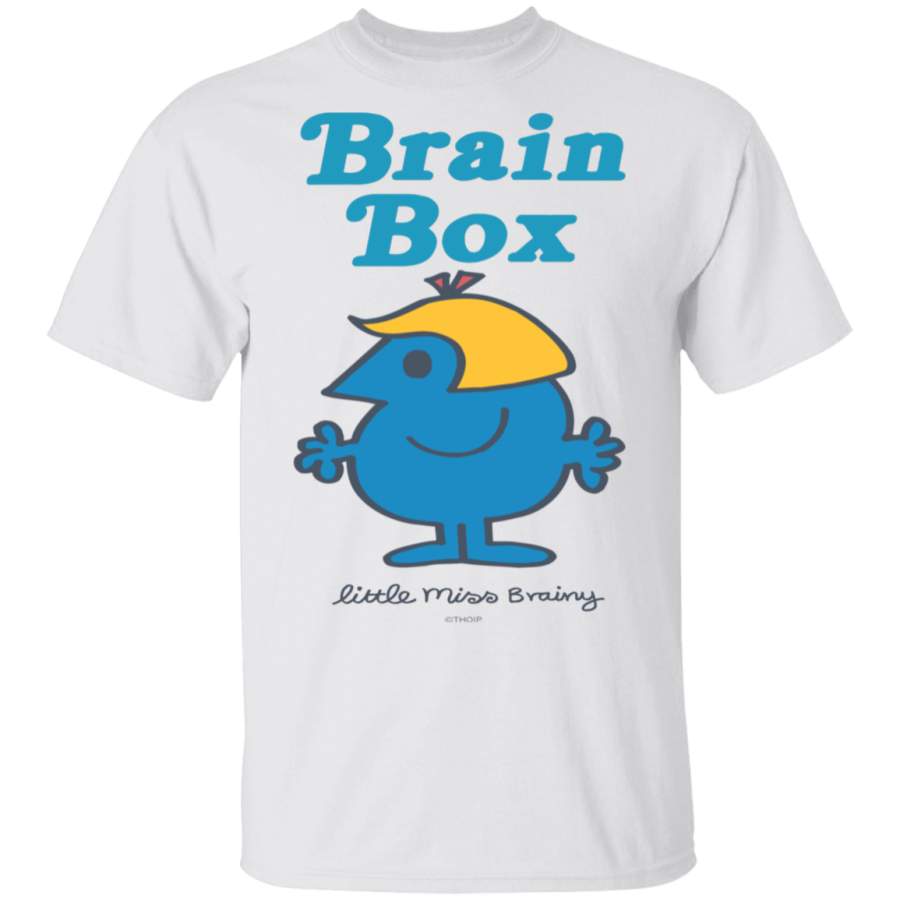 Little Miss Brainy Brain Box Justice League T Shirt